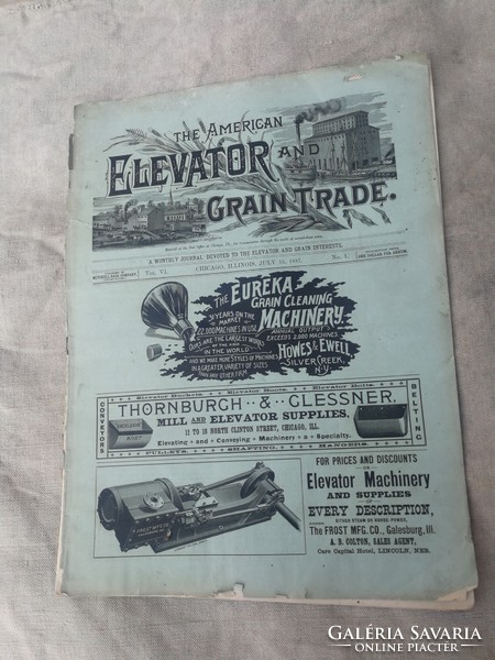 Steam engine, stable engine 1887 elevator newspaper