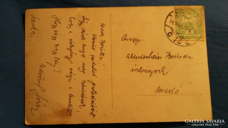 Old postcard: Fedák sári - the gypsy primate - strelisky, bpest, 1913.