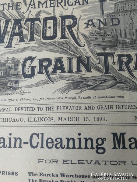 Steam engine, stable engine 1893 elevator newspaper