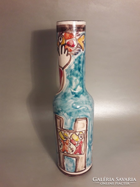 Collector's Desimone ceramic vase marked with an extremely rare pattern