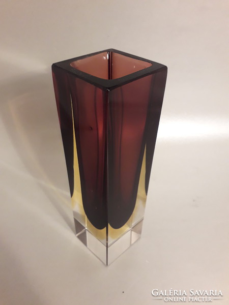 Murano Sommerso üveg váza