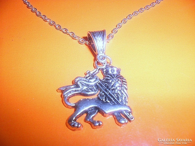 Lion king male tibetan silver necklace