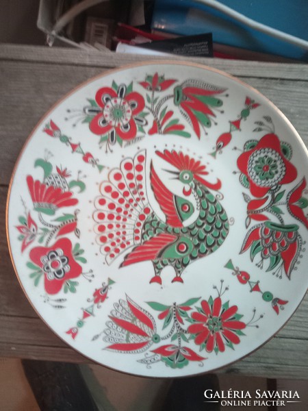 Meseszép kézi festésű és aranyozású orosz Imperial Porcelain tányér