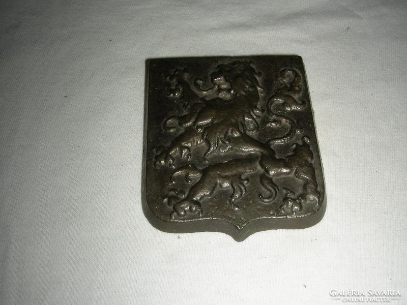 Coat of arms of copper casting