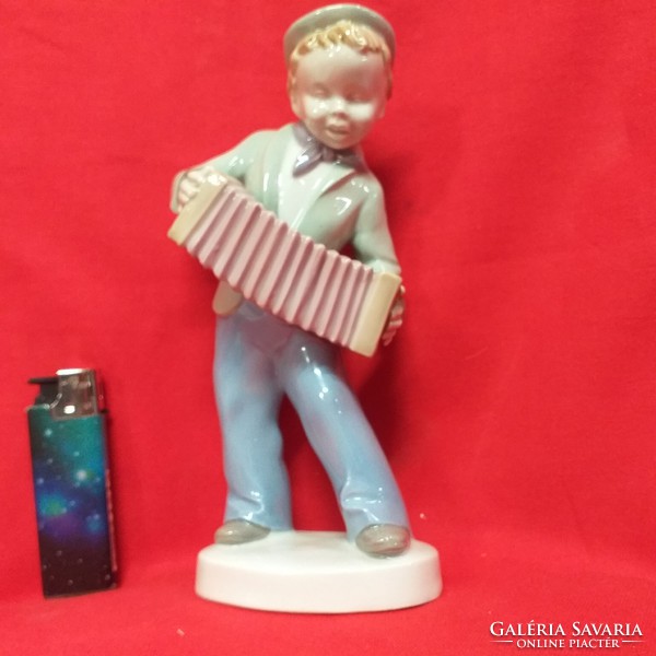 German germany carl scheidig kg grafenthal accordion little boy porcelain figurine.