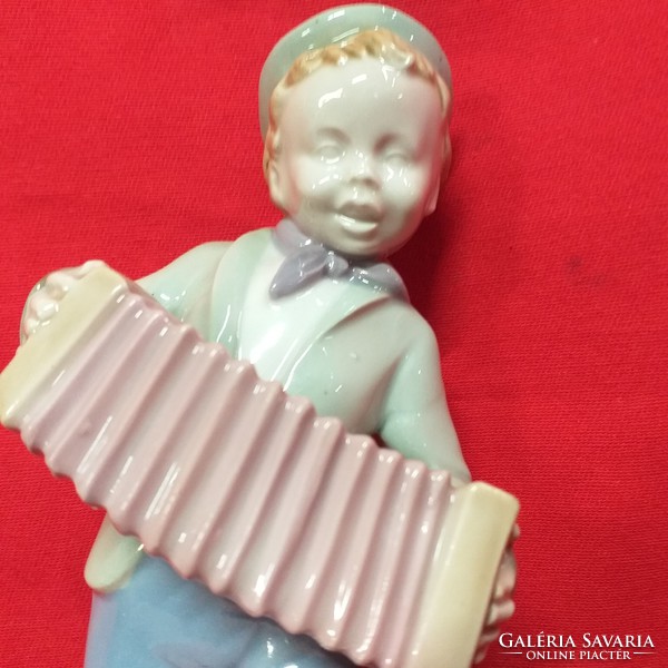 German germany carl scheidig kg grafenthal accordion little boy porcelain figurine.