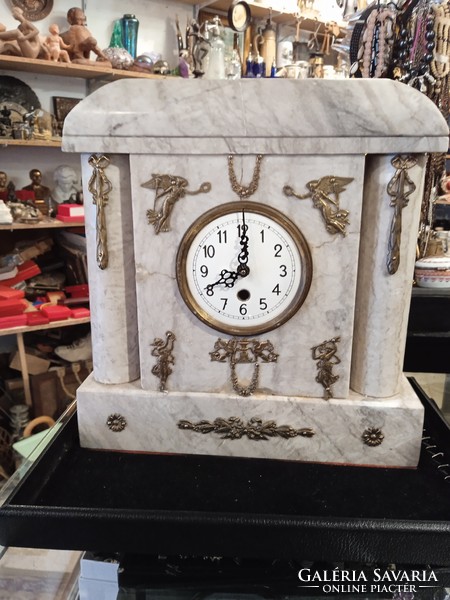 Marble fireplace clock, size 32 x 30 x 8 cm, for lakber.