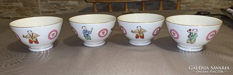 Chinese soup bowls 4 pcs.