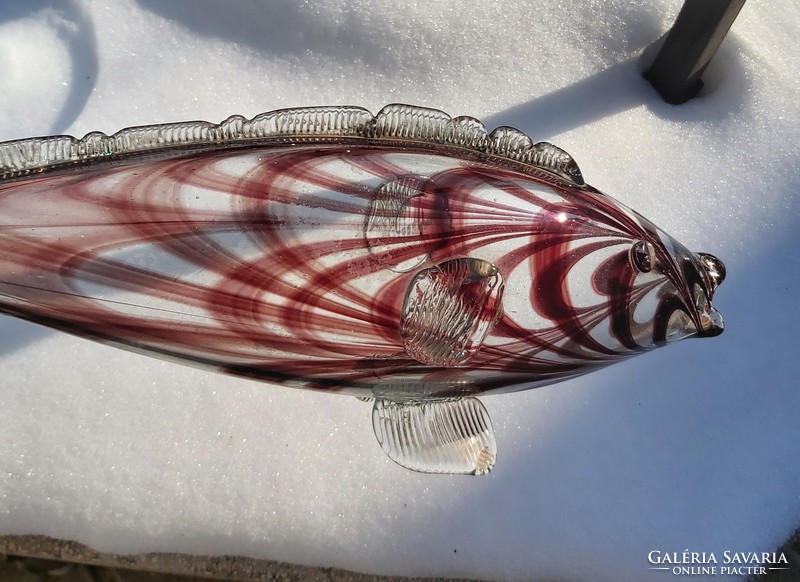Beautiful large fabulous colorful glass fish glassfish nostalgia piece collector beauty