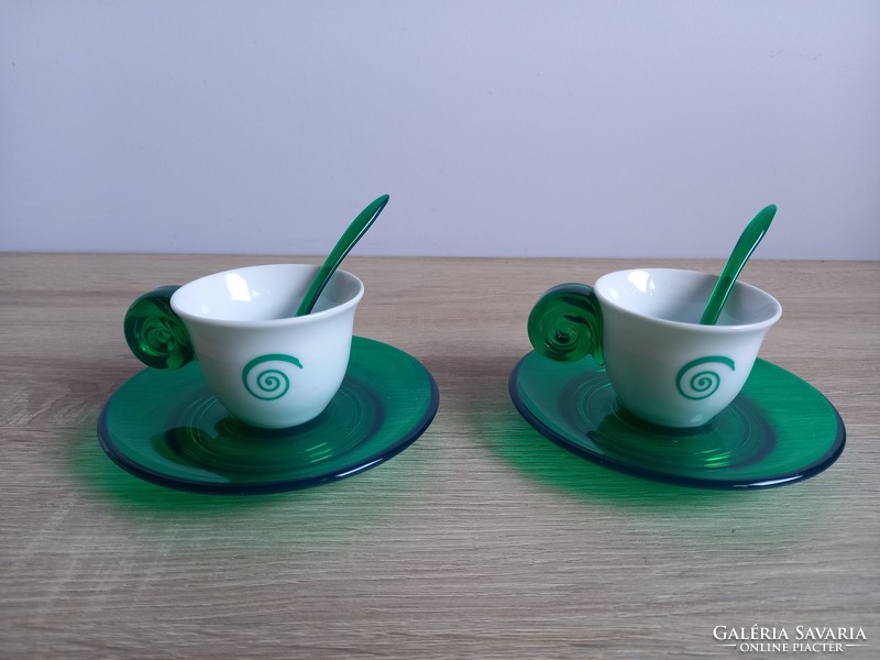 Olasz design kétszemélyes formatervezett kávéskészlet