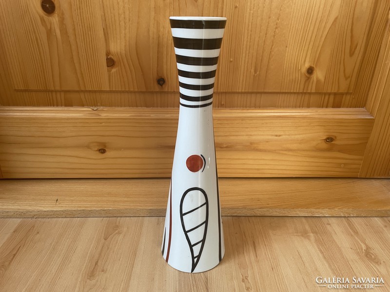 Kaiser német porcelán váza Joan Miro hatása után modern retro mid century