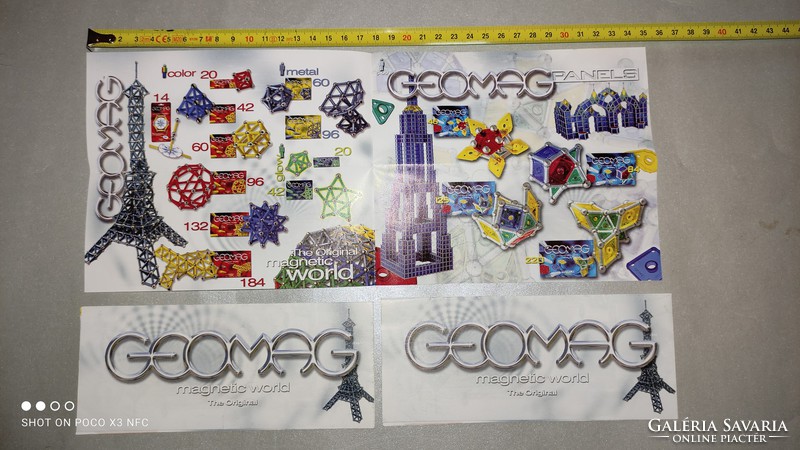 Geomag alkatrészek egyben 180 darab építő játék alkatrész