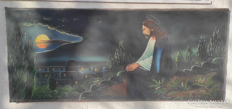 Jézus az Olajfák hegyén festmény tàjkép nagy méretű