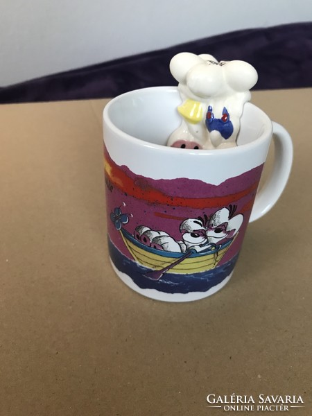 Diddl couple romantic couple mug cup mouse sculpture