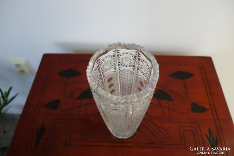 Rendkívüli előnyös áron valóban szép cseh Bohémia kristály váza