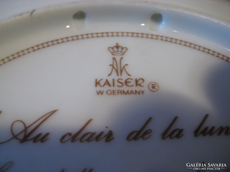 Bradex  dísztányér  , / limitált ,számú  /,  szignós   , Kaiser  porcelánból