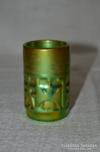 Zsolnay eosin small vase / table ornament (dbz 0073)
