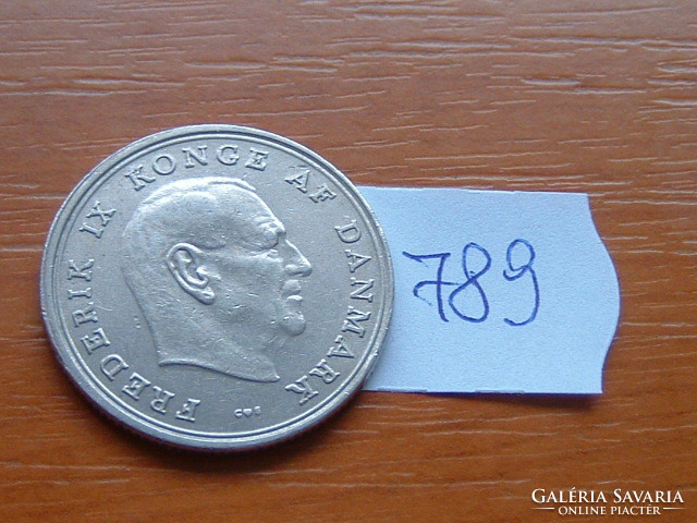 Denmark 1 crown 1971 c king frederick ix 75% copper, 25% nickel # 789
