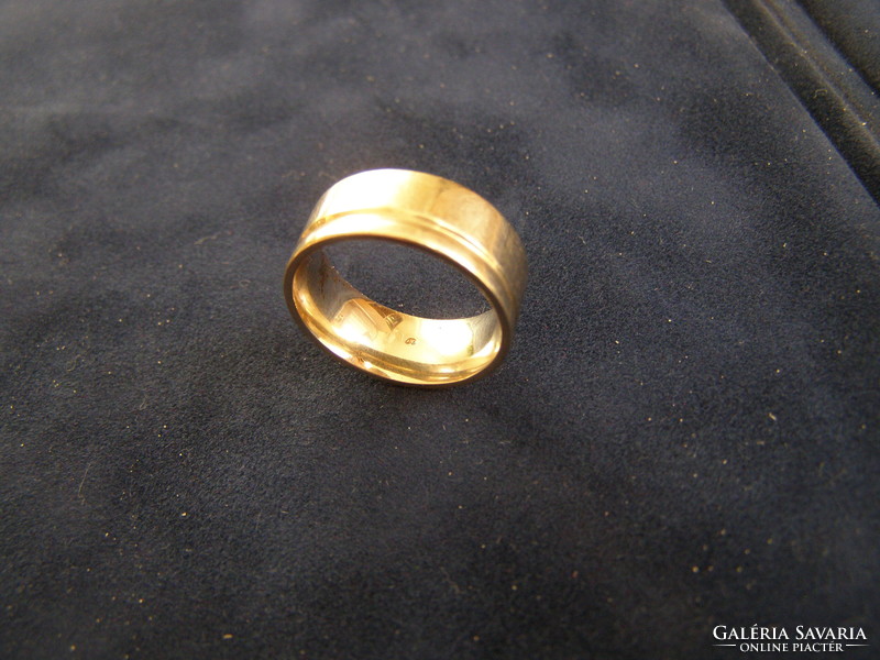 Women's white gold wedding ring, white gold hoop ring