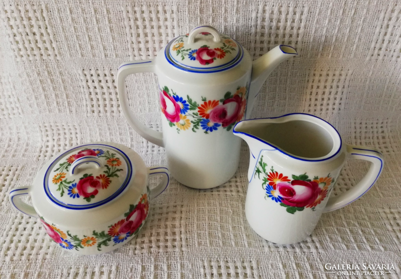Beautiful antique hand painted oepiag royal porcelain tea set from the 1920s