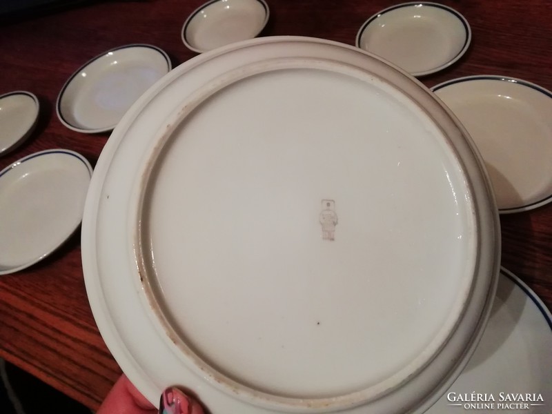 Zsolnay menzás ritka méretű tányérok