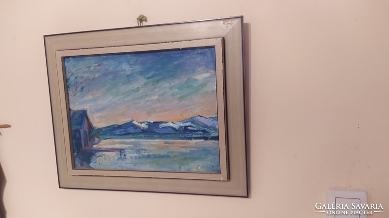 Beautiful painting by traudl chloro from a famous German painter with a frame of 41x51 cm