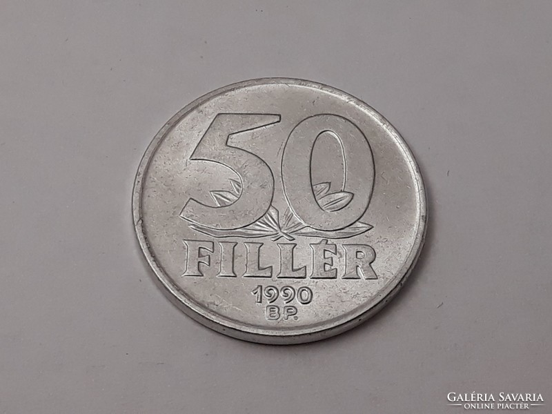 Magyarország 50 fillér 1990 érme - Magyar 50 fillér 1990 pénzérme