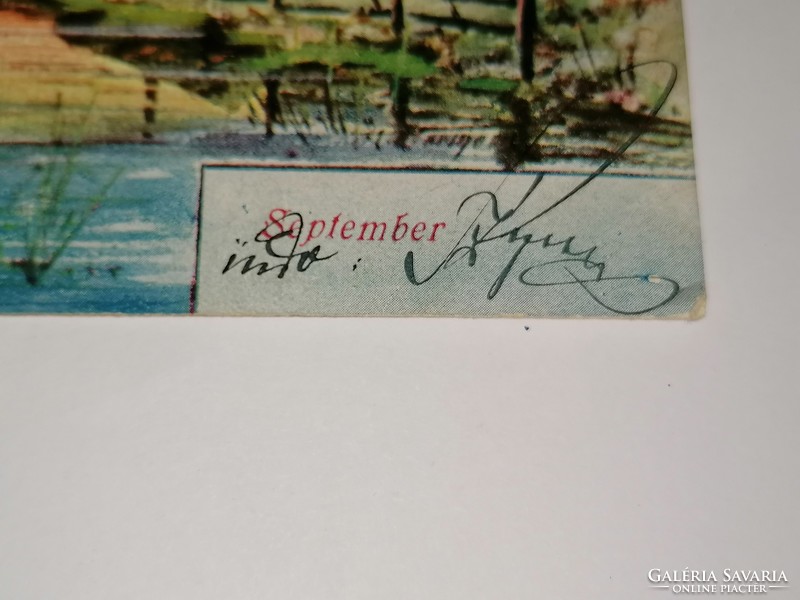 1903.-ban feladott antik képeslap, szeptember hónap. 67.