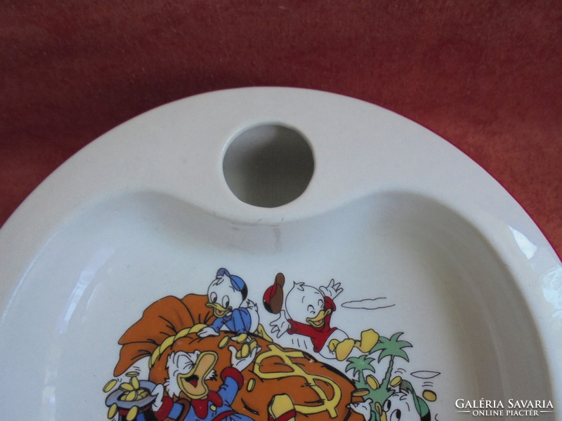 Porcelán melegítős gyerektányér Walt Disney dekorral