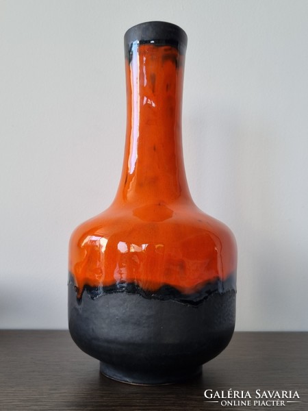 Decorative handicraft ceramic floor vase collector rarity from the 70's