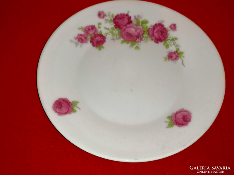 Rare zsolnay rosy teacup on saucer