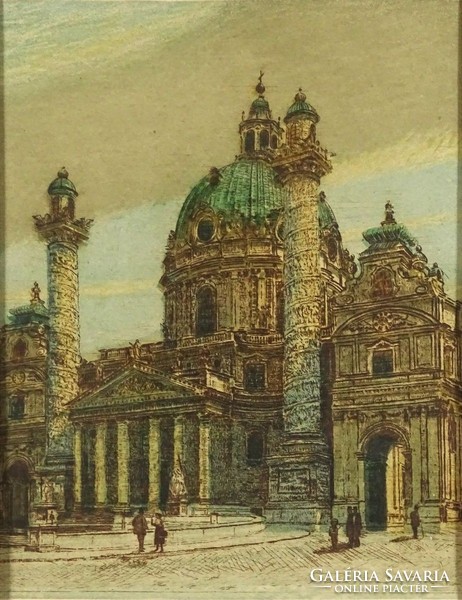 1H112 Egon Chabert (1889-1962) : Károly-templom, Bécs