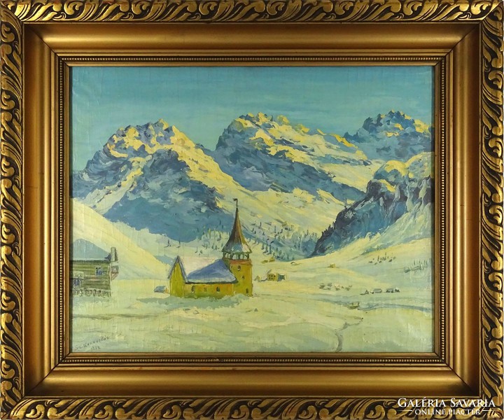 1H135 Sz. Kardos Pál : Menedékház az Alpokban 1934