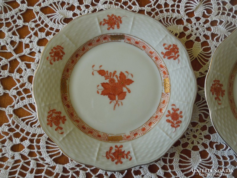Herendi aponyi orange csemege tányér, 1943-as gyártás