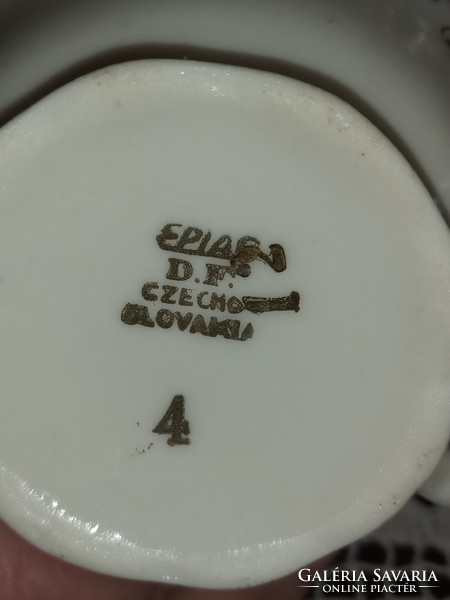 Epiag Czechoslovak coffee set in white gold