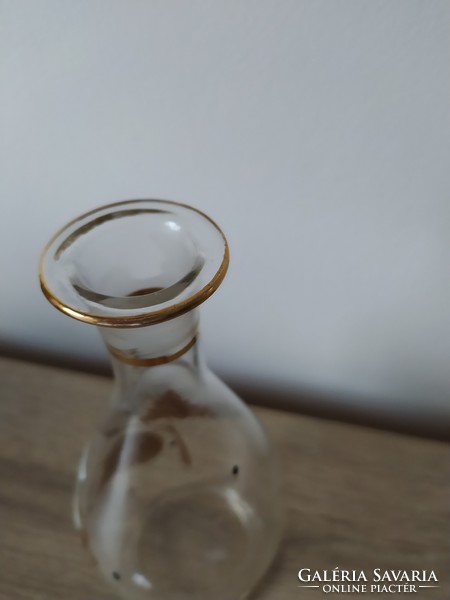 Aranyozott retró likôrôs üveg, palack