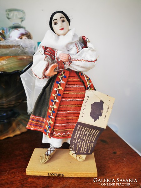 Baby in Romanian folk costume