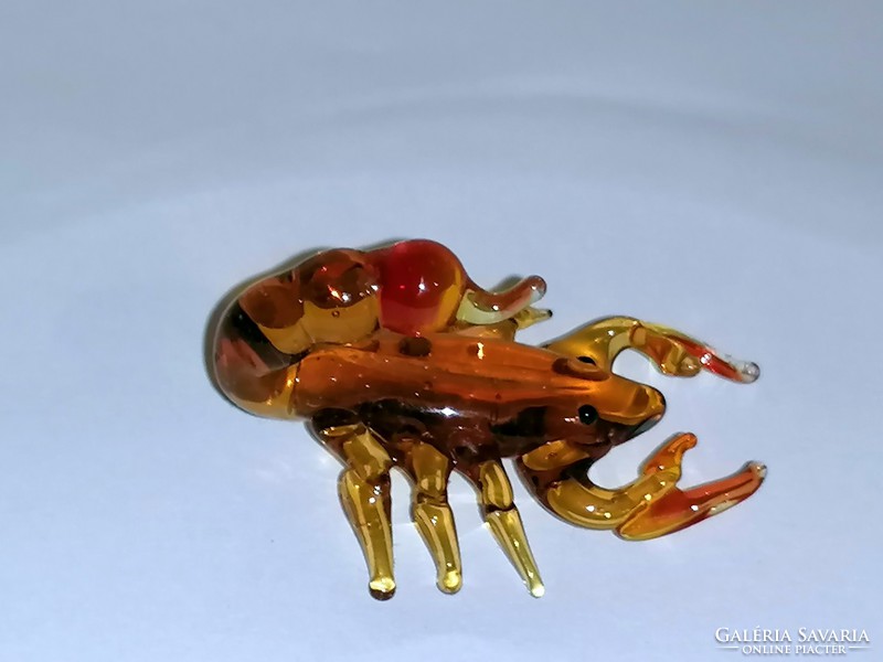 Miniatűr ritka üveg skorpió