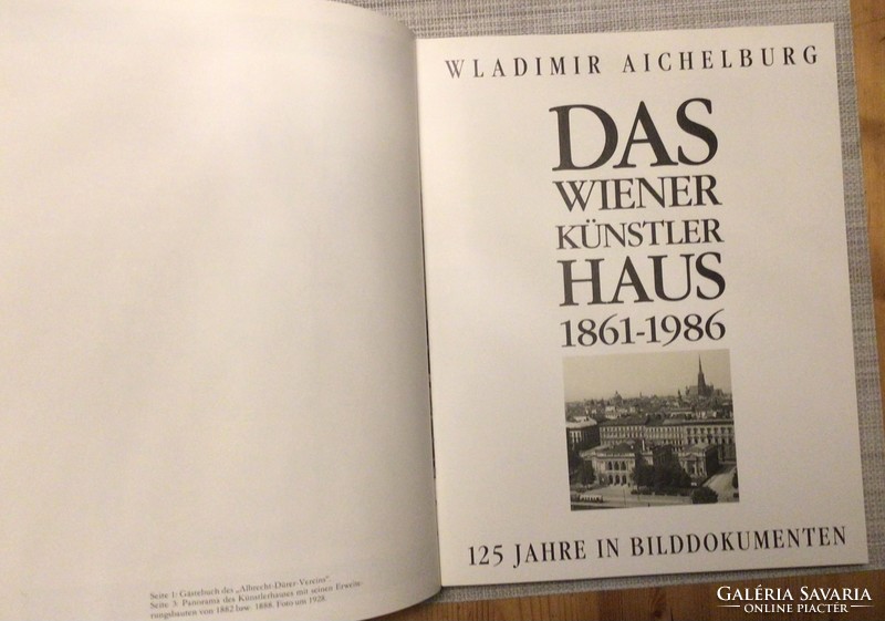 W.Aichelburg.: Das wiener künstlerhaus 1861-1986