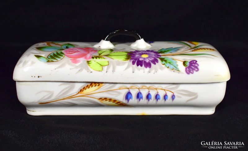 1900 Around antique painted porcelain toothbrush holder!