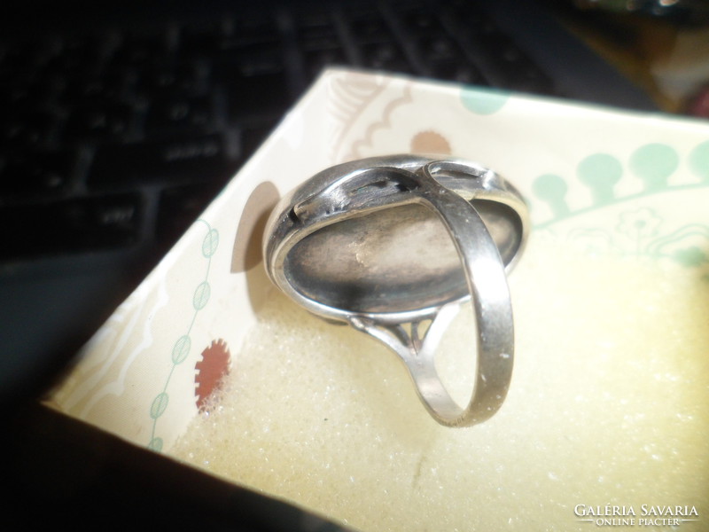 Ezüst gyűrű / képjáspis