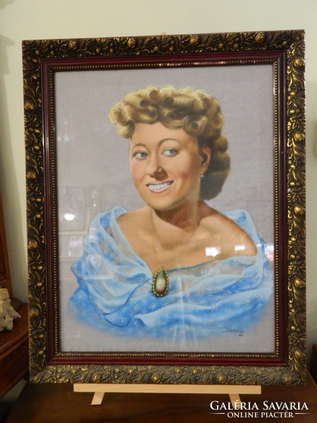 Kerényi - Női portré festmény