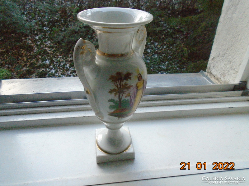 18S Limoges Empire Hand Painted Vase with Christ on the Mount of Olives and the Sacred Heart of Jesus