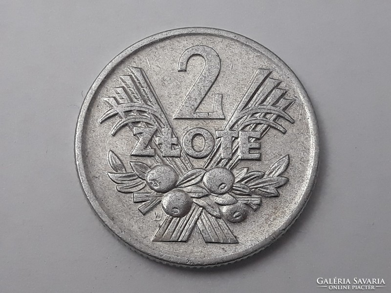 Lengyelország 2 Zloty 1973 érme - Lengyel 2 ZL 1973 külföldi pénzérme