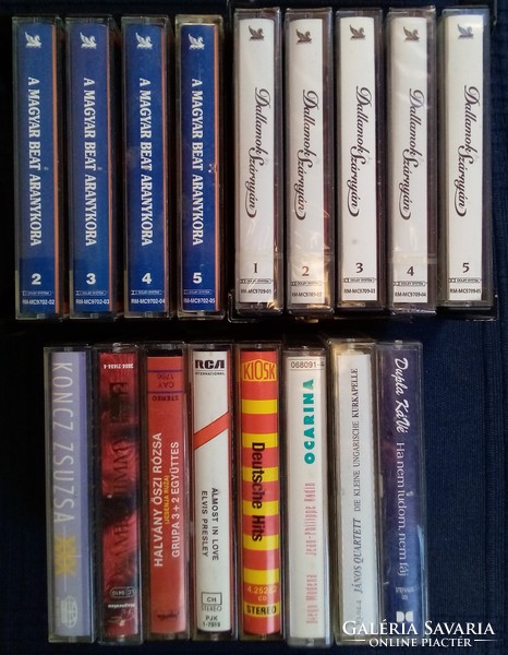 Pre-recorded cassettes; 17 pcs