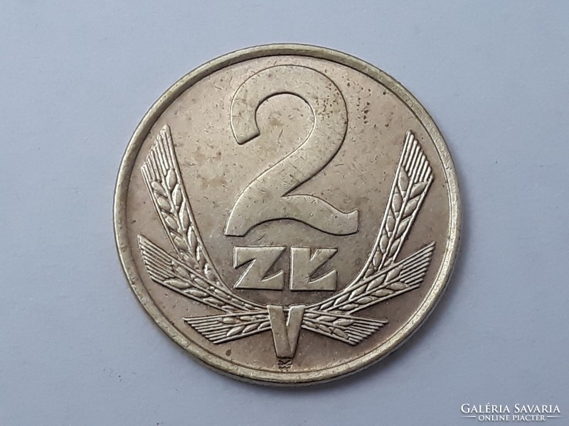 Lengyelország 2 Zloty 1977 érme - Lengyel 2 zloty 1977 külföldi pénzérme
