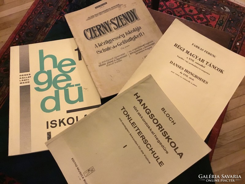 Antique piano / violin sheet music booklets 4pcs! A rarity for collectors!