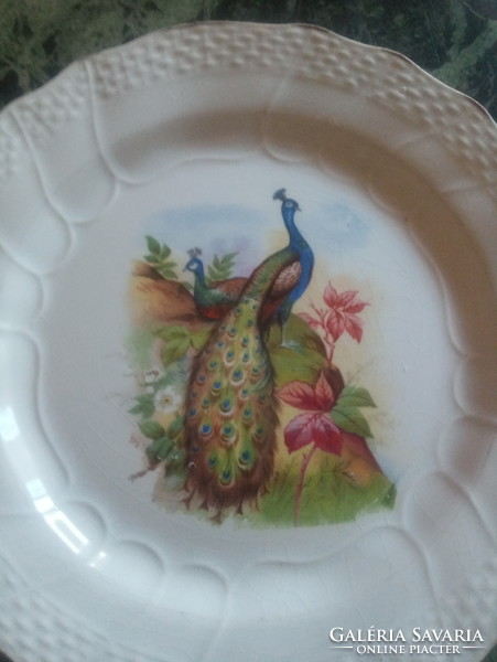Antique! Terre de ferr, phoenix bird cake plates.