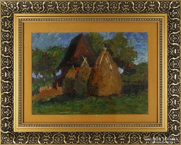 1H197 xx. Century Hungarian painter: haystacks