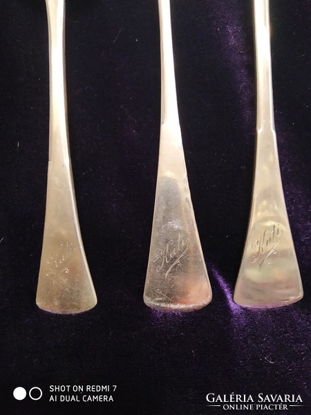 Silver (800 diana) English cutlery set (4pcs.)